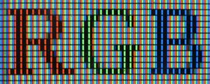 Píxeles representando el RGB